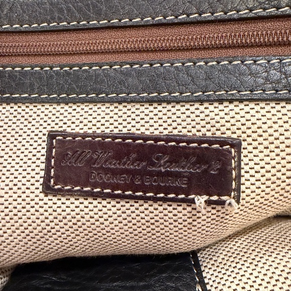 EUC Vintage Y2K Dooney & Bourke Black Pebbled Leather Backpack - Picture 4 of 13